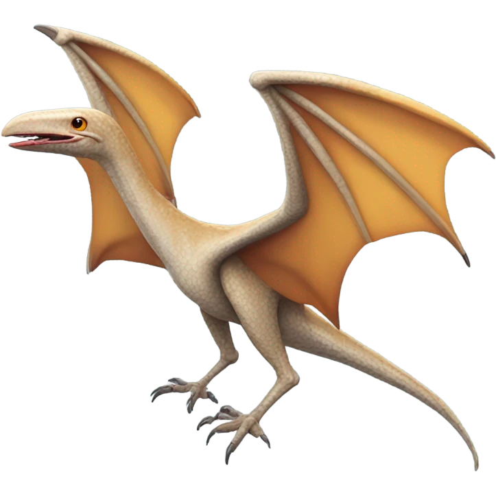 highly realistic pterodactyl emoji