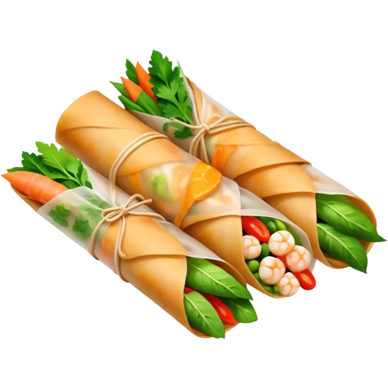 make it look like an Asian spring roll, not a burrito! (please) :) emoji