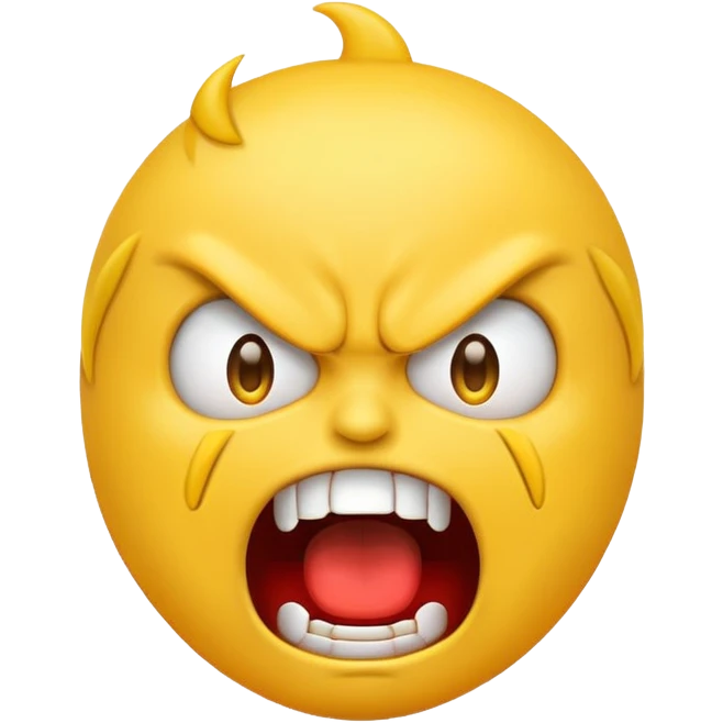 Angry screaming emoji  emoji