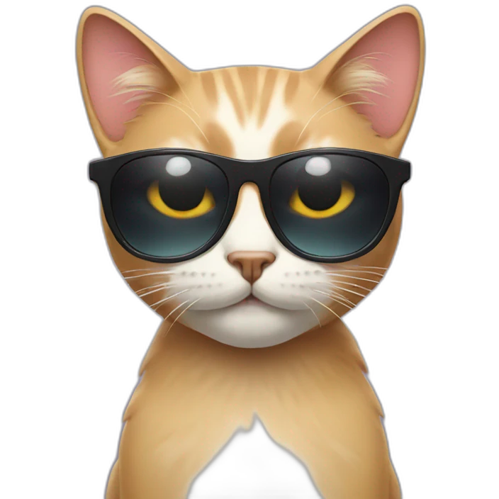 Cat with sunglasses emoji