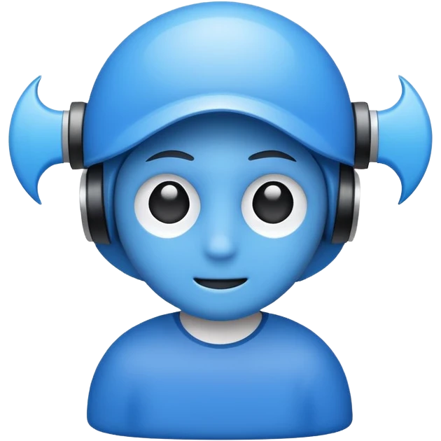 software testing blue emoji