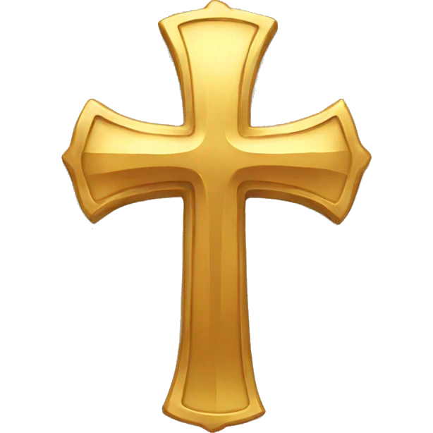 Golden cross emoji