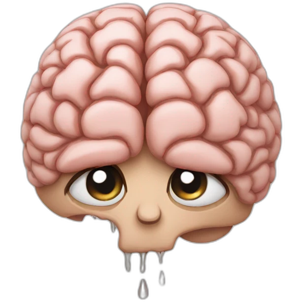 crying brain emoji