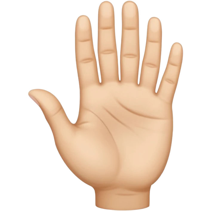 The Arabic hand gesture of “Khod” emoji