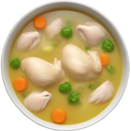 Chicken soup emoji