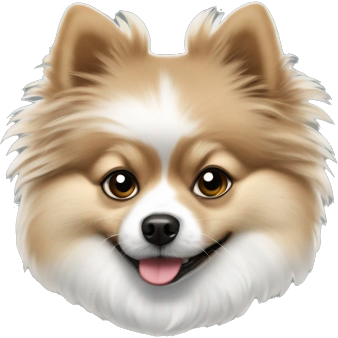 Merle Pomeranian ￼ emoji