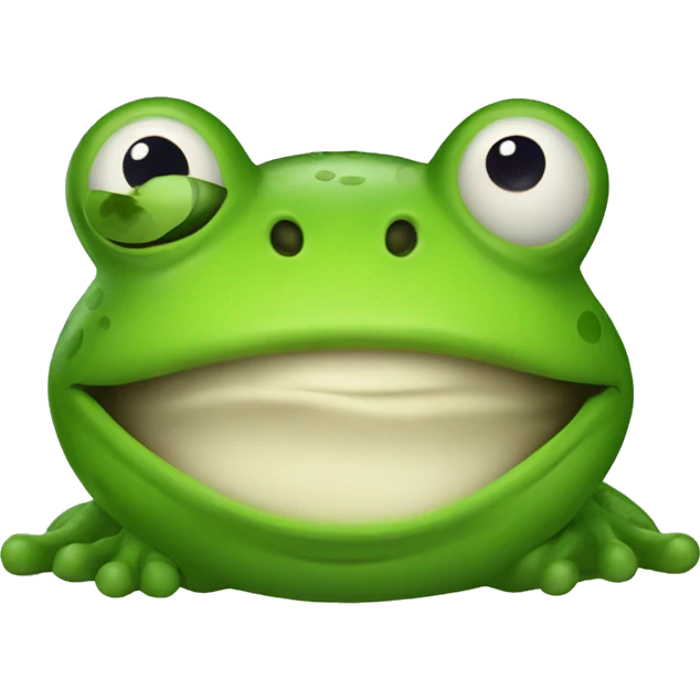 funny frog emoji