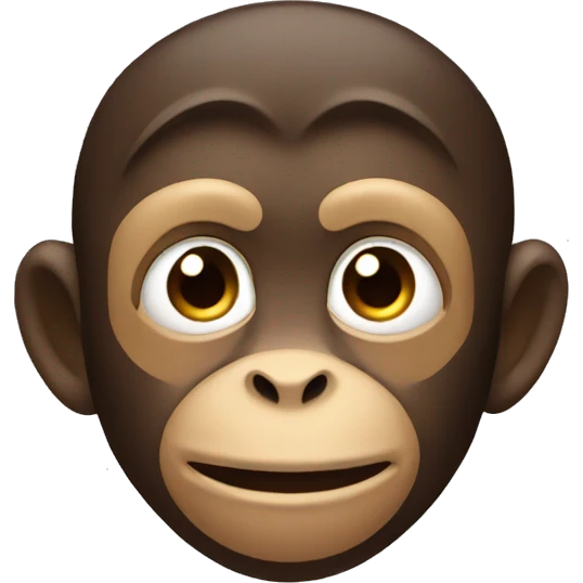 monkey with man face emoji
