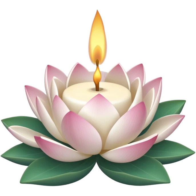 a lotus candle emoji