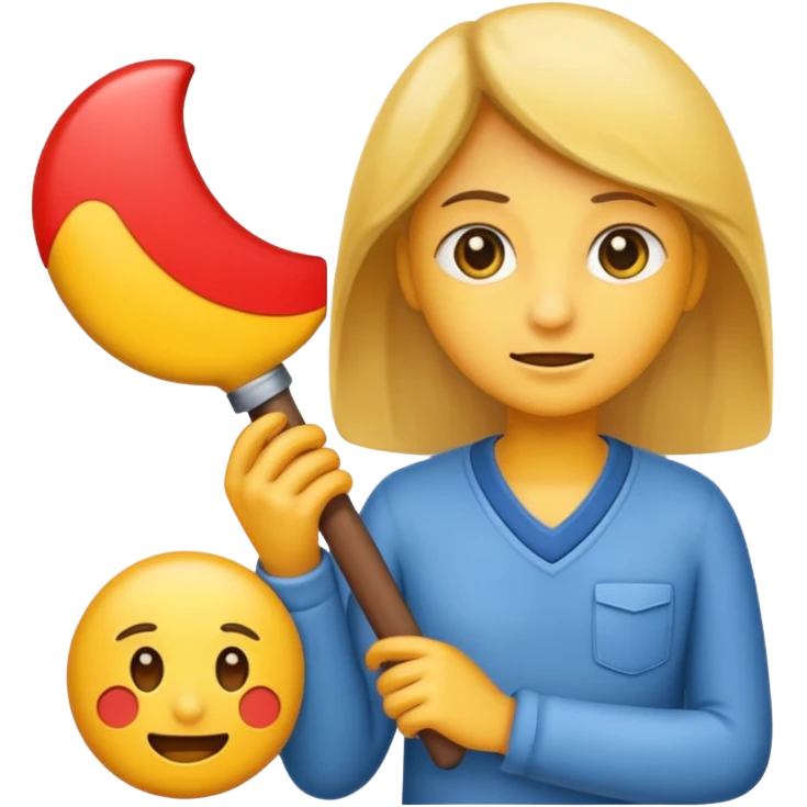 An emoji where the students needs help emoji
