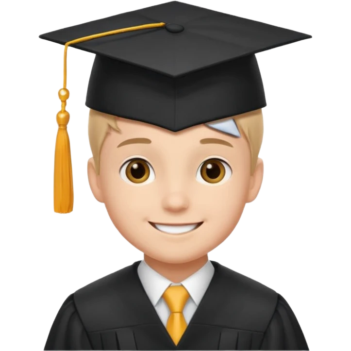 boy in graduation suit emoji