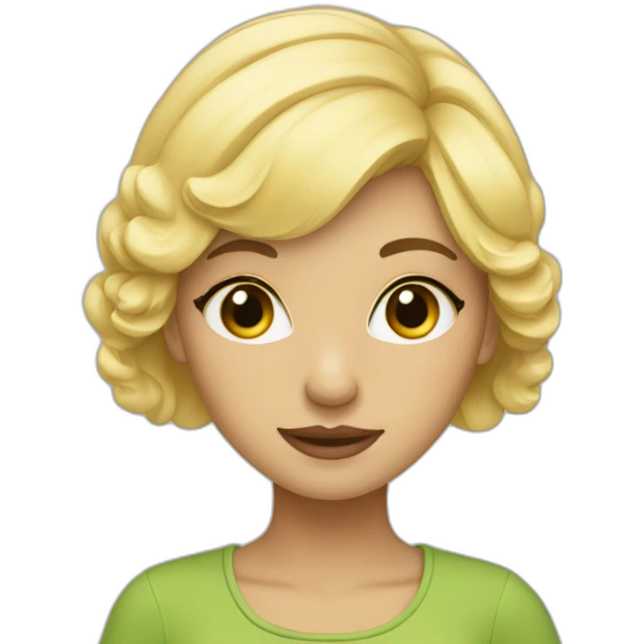 buttercup-blonde girl emoji