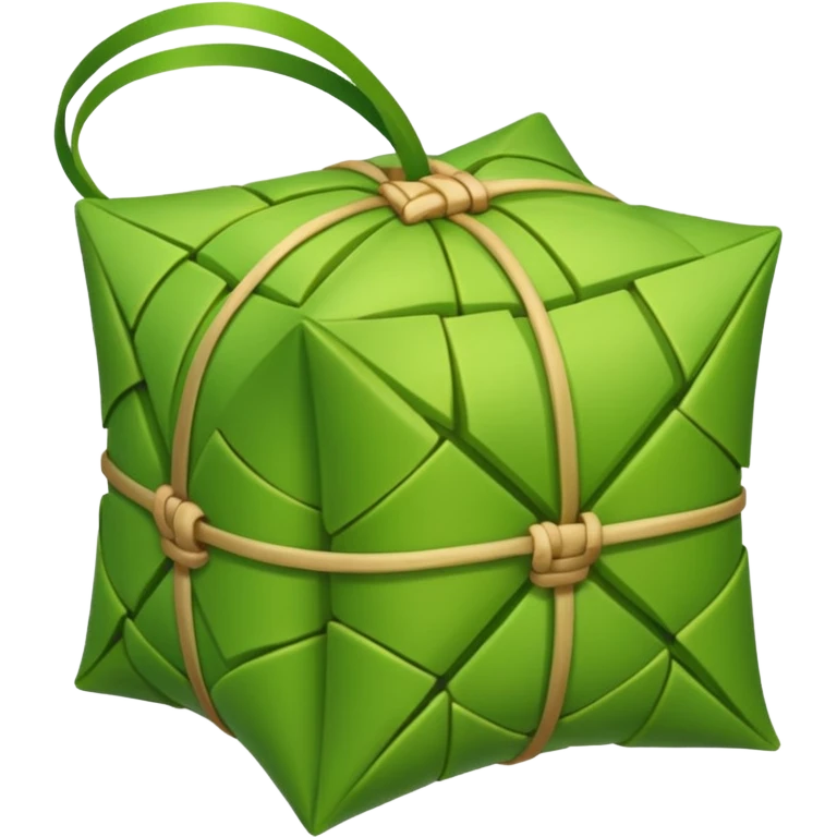 Ketupat rice green emoji