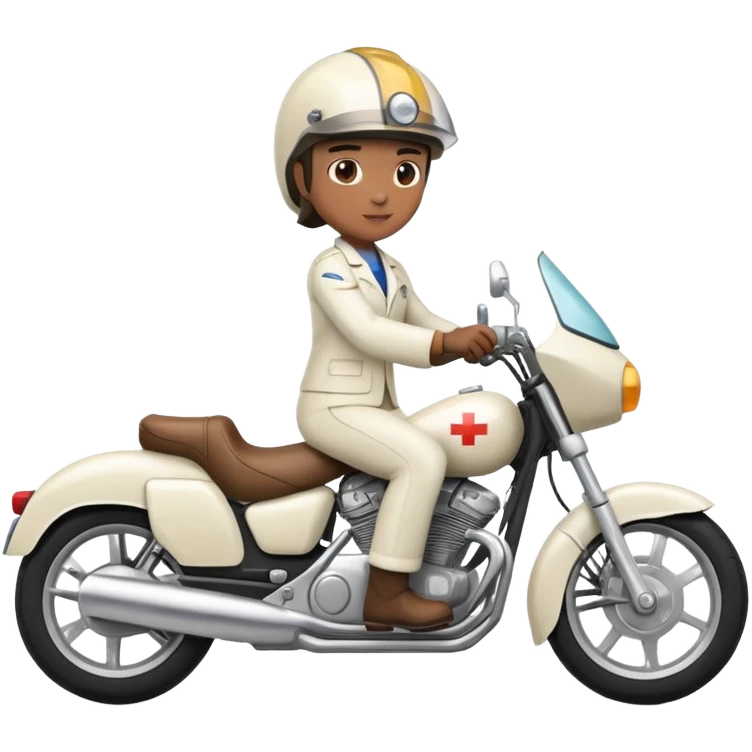 Crie um farmaceutico na moto emoji
