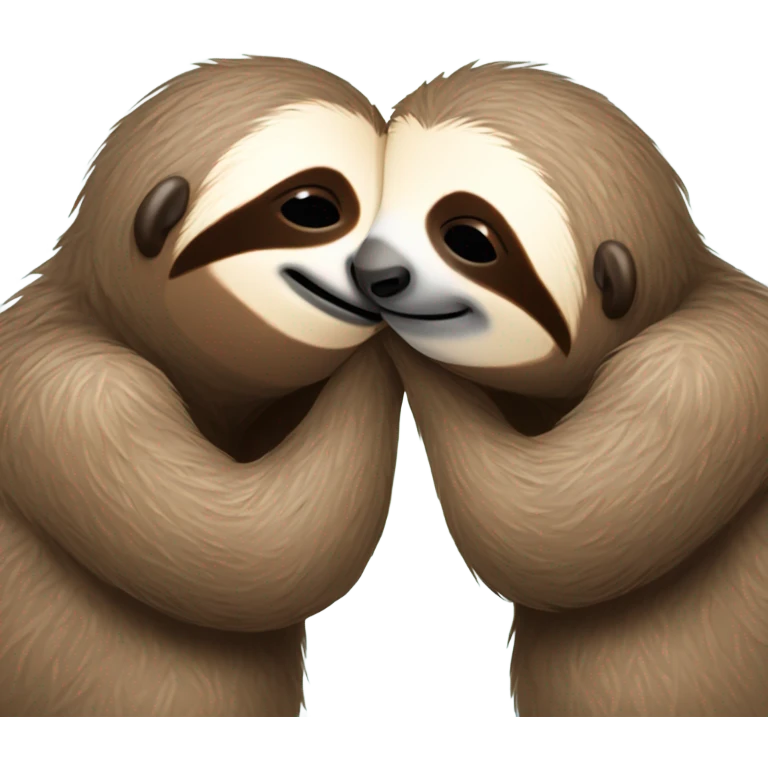 Sloth kissing emoji