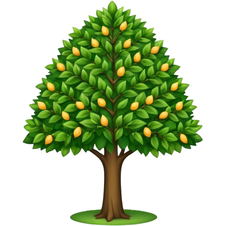 tree and trimmed tree emoji