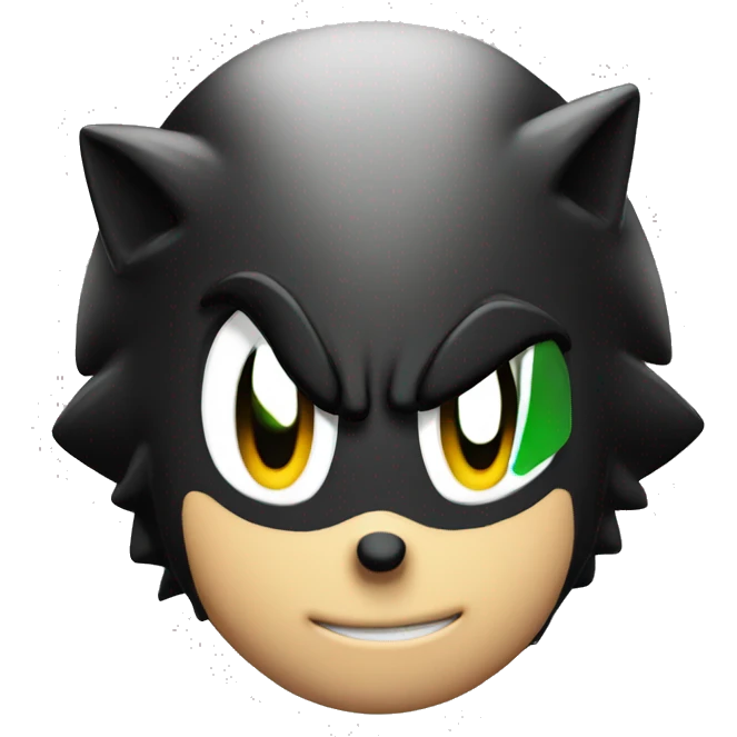 shadow the hedgehog emoji head  emoji