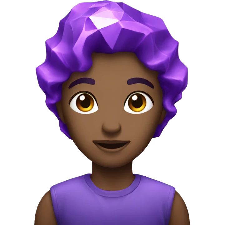 purple diamond emoji