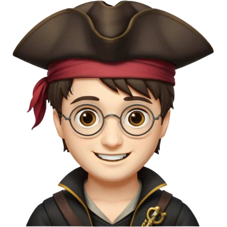 harry potter wear pirate hat emoji