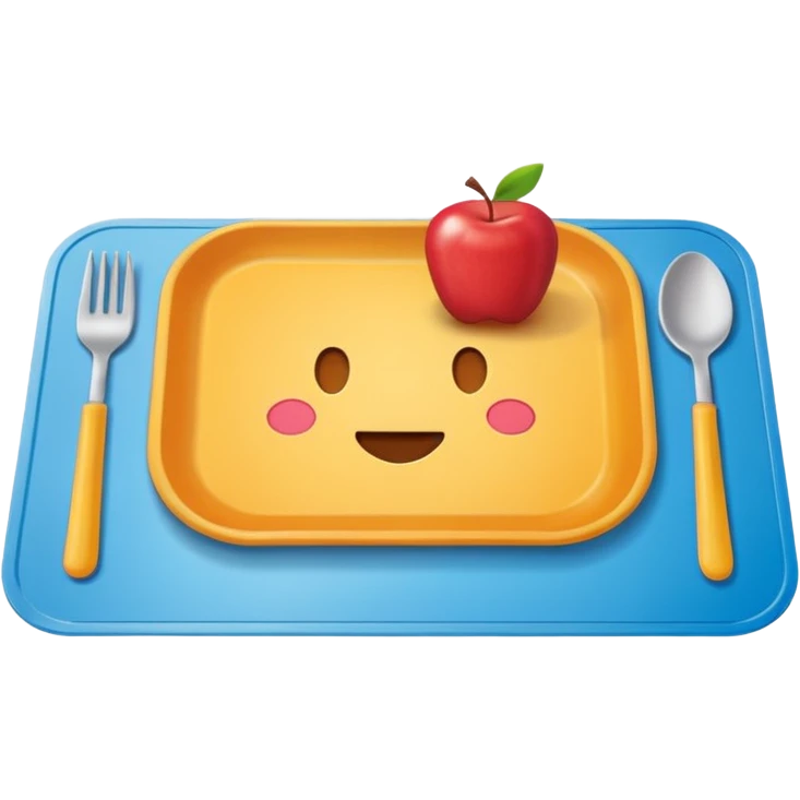 Plain plastic Placemat emoji
