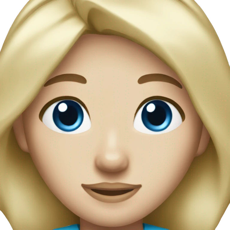 Blonde hair blue eye nurse emoji