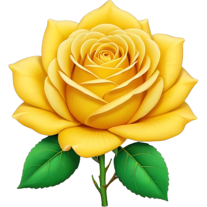 Yellow rose emoji