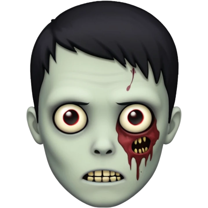 zombie boy emo with black hair  emoji