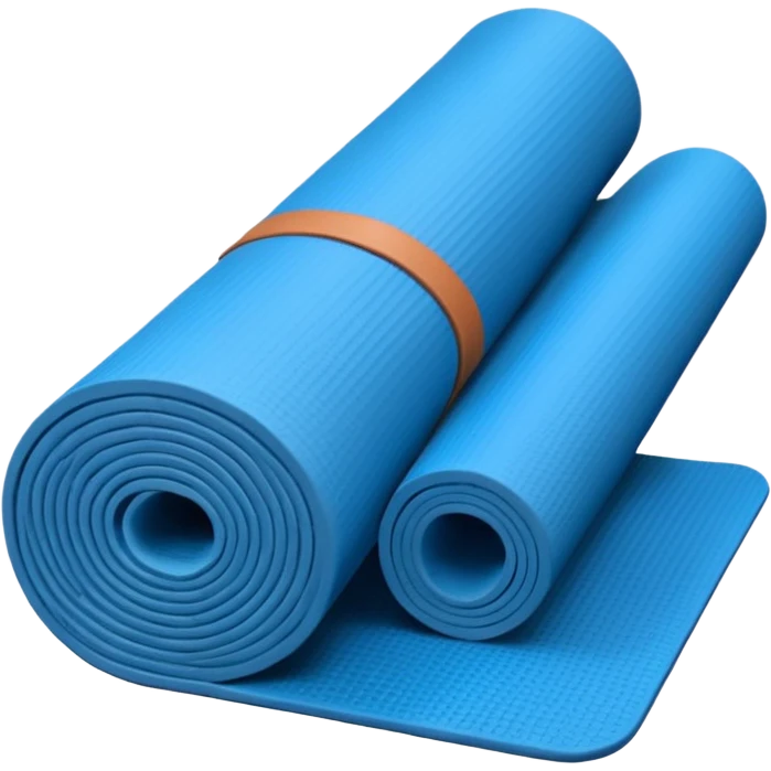 Yoga Mat blue emoji