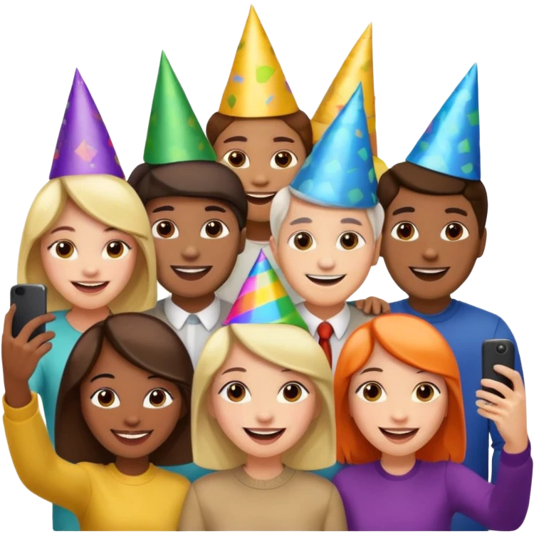 people taking selfies emoji