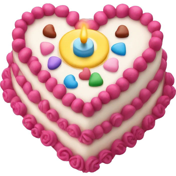 Birthday cake heart  emoji