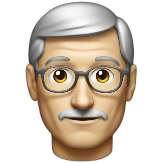 steve jobs gray bust emoji