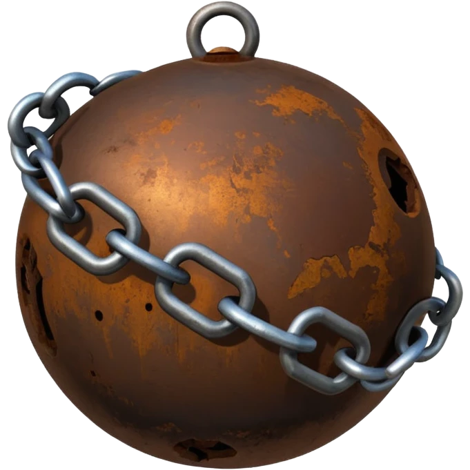 Ball and chain emoji