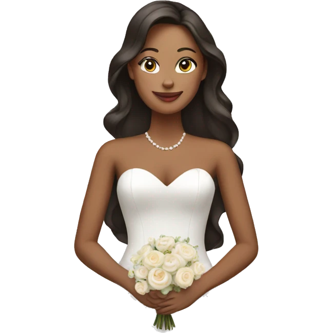 woman on a wedding gown emoji