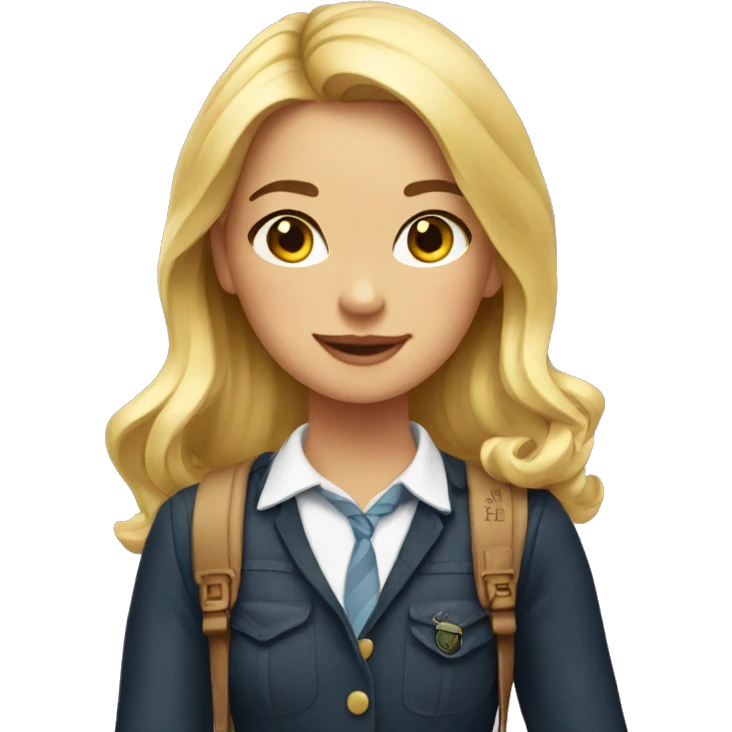 Preppy girl emoji