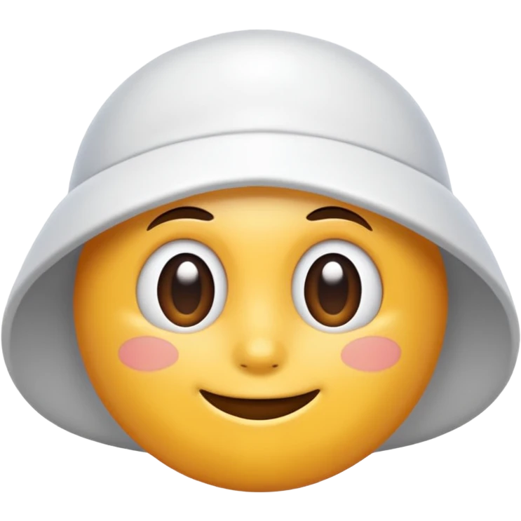 White fulcap emoji