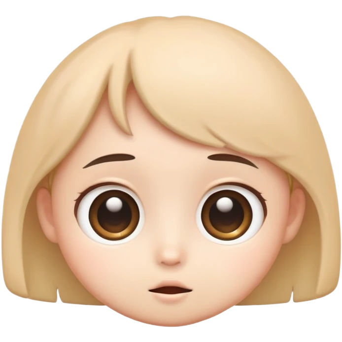 cute KOMACOM character with round face and big eyes emoji
