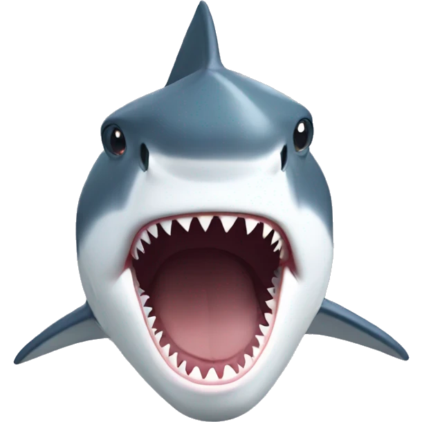 shark with tophead emoji