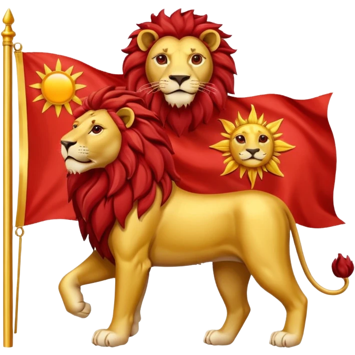 پرچم شیر خورشید emoji