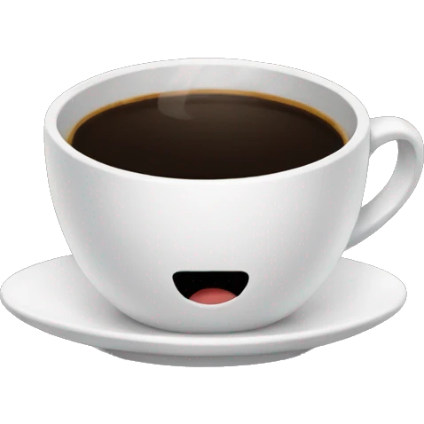 Black coffee cup emoji