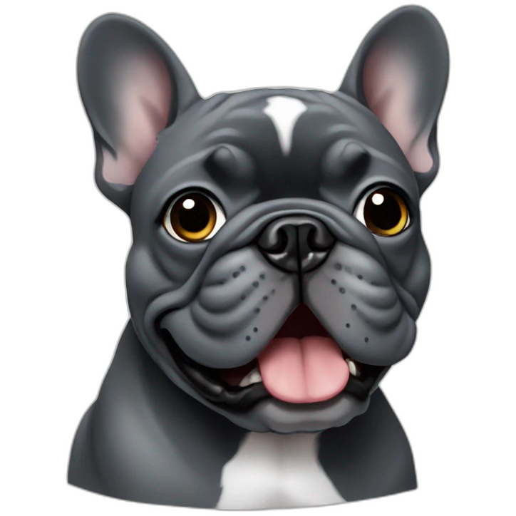 dark-grey-french-bulldog emoji