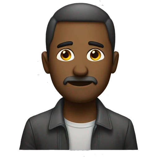 a man who is returning sadly by a party  emoji