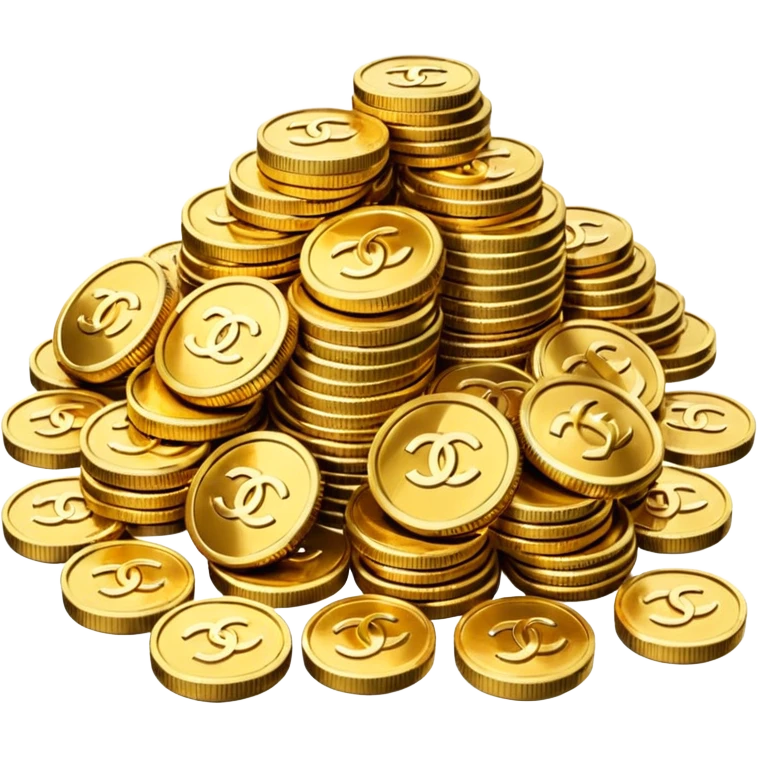 chanel coins pile emoji
