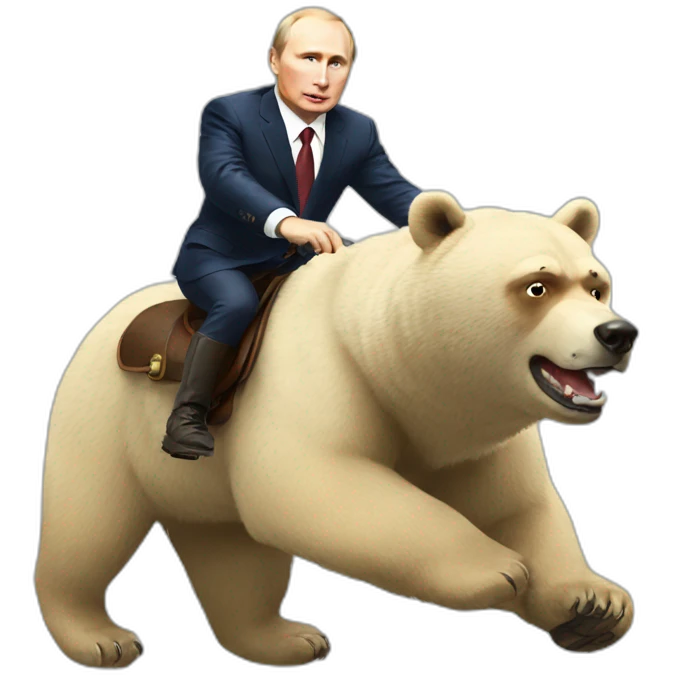putin riding a bear emoji