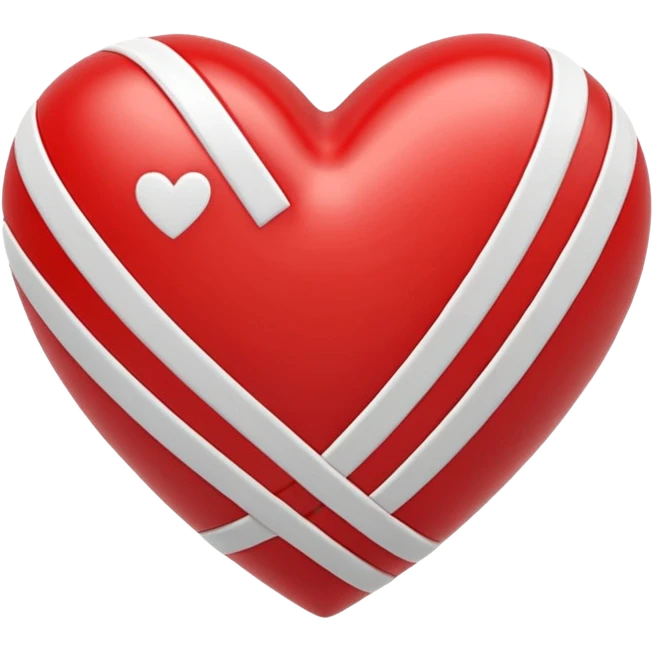 Adidas stripes heart emoji