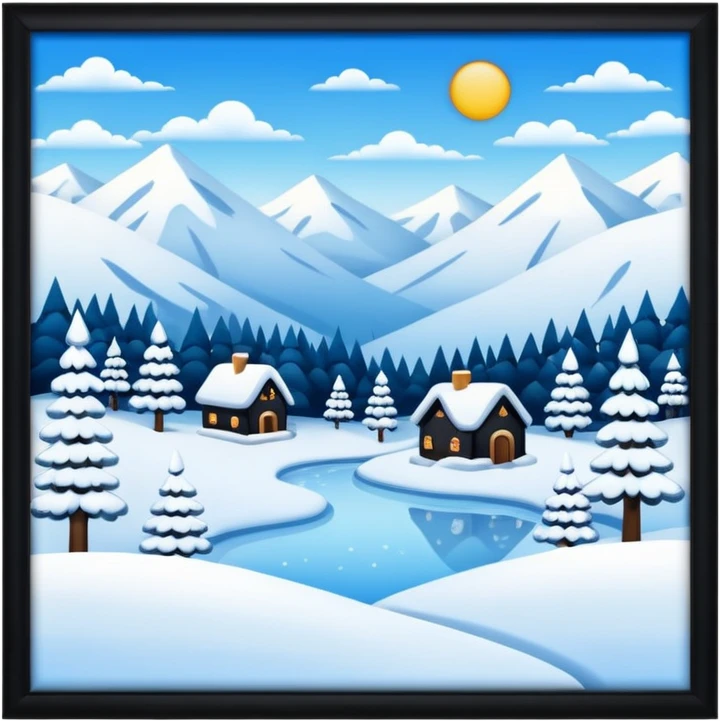 Winter wonderland emoji