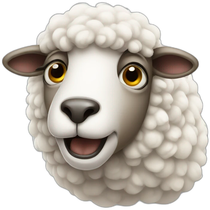 a crying sheep emoji