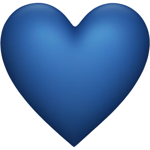 Blue night heart  emoji
