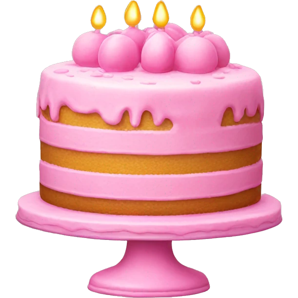 pink cake emoji