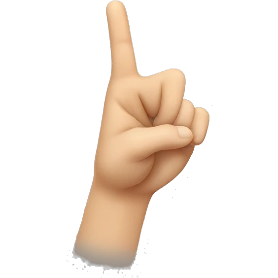 L hand sign emoji