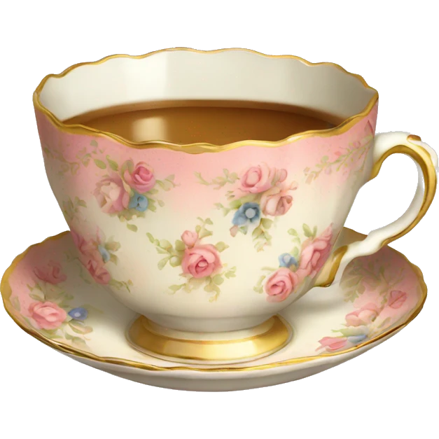 a vintage teacup emoji